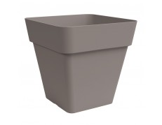 Nicoli 30x30x27cm vazonas Arkè Quadro 30, rusvos spalvos