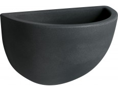 Nicoli 32x18x21cm sieninis vazonas Clio 32 antracito spalvos