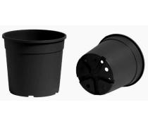 Nicoli 1,3l vazonas CONTAINER IME 14cm juodas