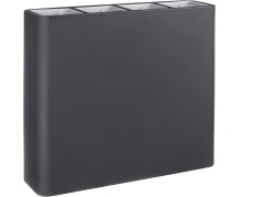 Teraplast 90x27x78cm vazonas su drėkinimo sistema Divio 80, antracito spalvos