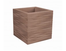 Nicoli 40x40x40cm vazonas Elegance Quadro 40 tabako spalvos