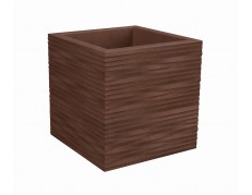 Nicoli 30x30x30cm vazonas Elegance Quadro 30 rūdinto plieno spalvos