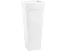 Nicoli 40x40x100cm vazonas Geryon 40 baltos spalvos