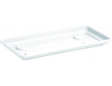 Nicoli 60x29x8cm lėkštelė Sottocassetta Mega 60, baltos spalvos