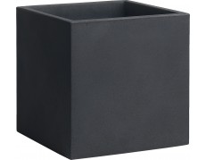 Nicoli 40x40x40cm vazonas Modus Quadro 40 antracito spalvos