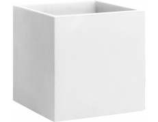 Nicoli 35x35x35cm vazonas Momus 35 baltos spalvos