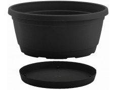 Nicoli dubuo su lėkštele Rumba 18 antracito spalvos