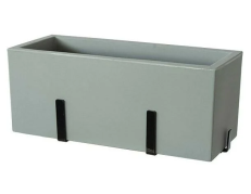 Teraplast 60x25x25cm pakabinamas lovelis su lėkštele KIT Schio Cassa 60, betono spalvos