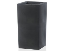 Teraplast 40x40x80cm vazonas Schio Cubo Alto 80 antracito spalvos