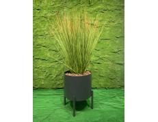 Vazono Paupys 300 su dirbtiniais žaliais grasais kompozicija