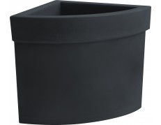 Nicoli 40x40x40cm kampinis vazonas Themis 40 antracito spalvos
