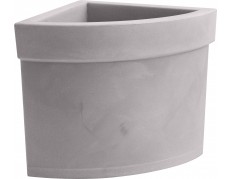 Nicoli 40x40x40cm kampinis vazonas Themis 40 pelenų spalvos
