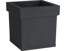 Nicoli 40x40x40cm vazonas Themis Quadro 40 antracito spalvos