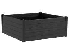 Teraplast 100x100x40cm vazonas su vandens rezervuaru Trama 003, antracito spalvos