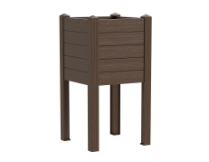 Teraplast 42x42x80cm vazonas su vandens rezervuaru Trama 014, moka spalvos