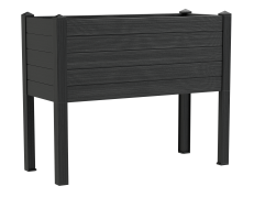 Teraplast 100x42x80cm vazonas su vandens rezervuaru Trama 015, antracito spalvos