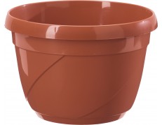 Nicoli vazonas TWIST 16 rudos spalvos