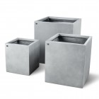 fleur ami 30x30x34cm vazonas Division Lite Cube, concrete stone gray