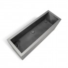 fleur ami 100x45x45cm lovelis Division Lite Planter Box, concrete stone gray