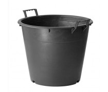 40x32cm 30L kubilas su iškeltomis rankenomis, juodas