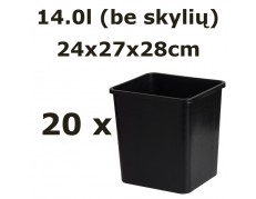 24x27x28CM 14,0L įdėklas be skylių QUADRO, 20vnt.
