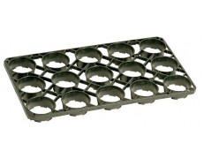 Nicoli 15 vietų rėmelis 10cm daiginimo vazonams, juodas